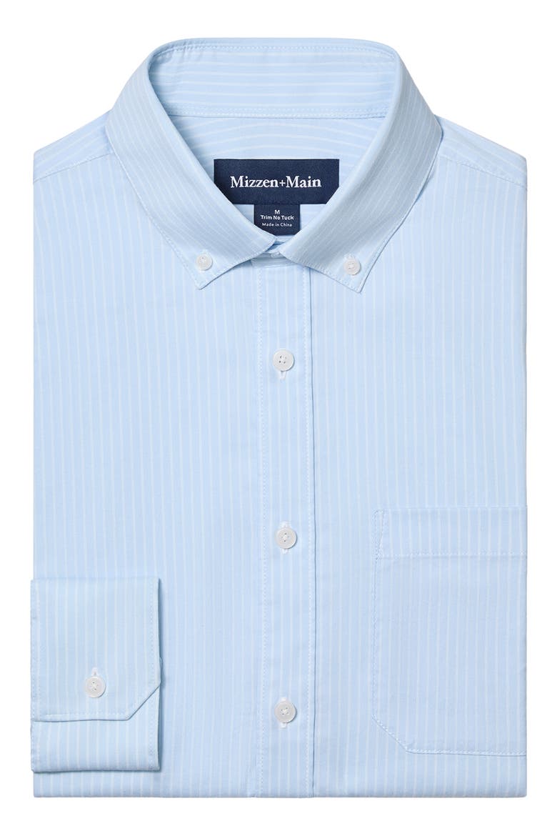 Kennedy Trim Fit Button-Down Shirt, Alternate, color, CLOUD BLUE CHALK STRIPE