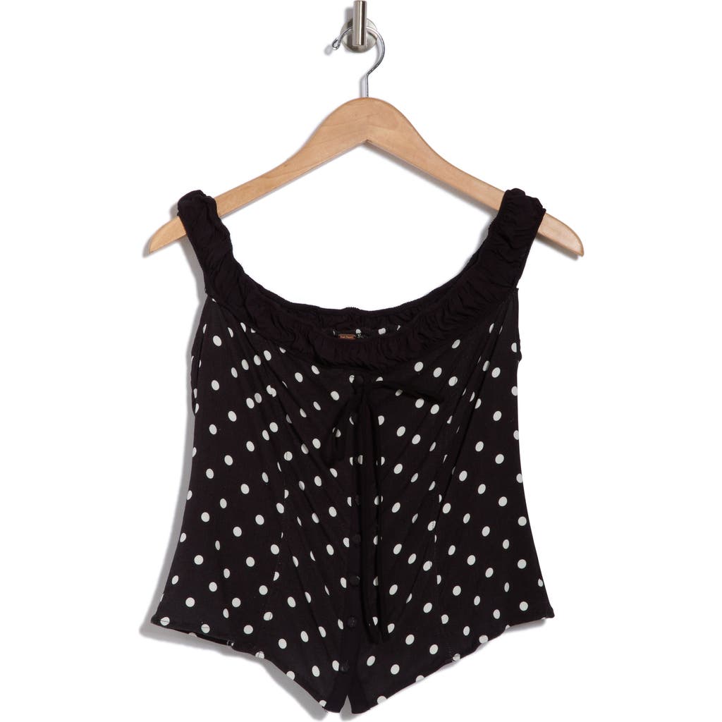 Free People Sophia Printed Tank Top In Black Combo