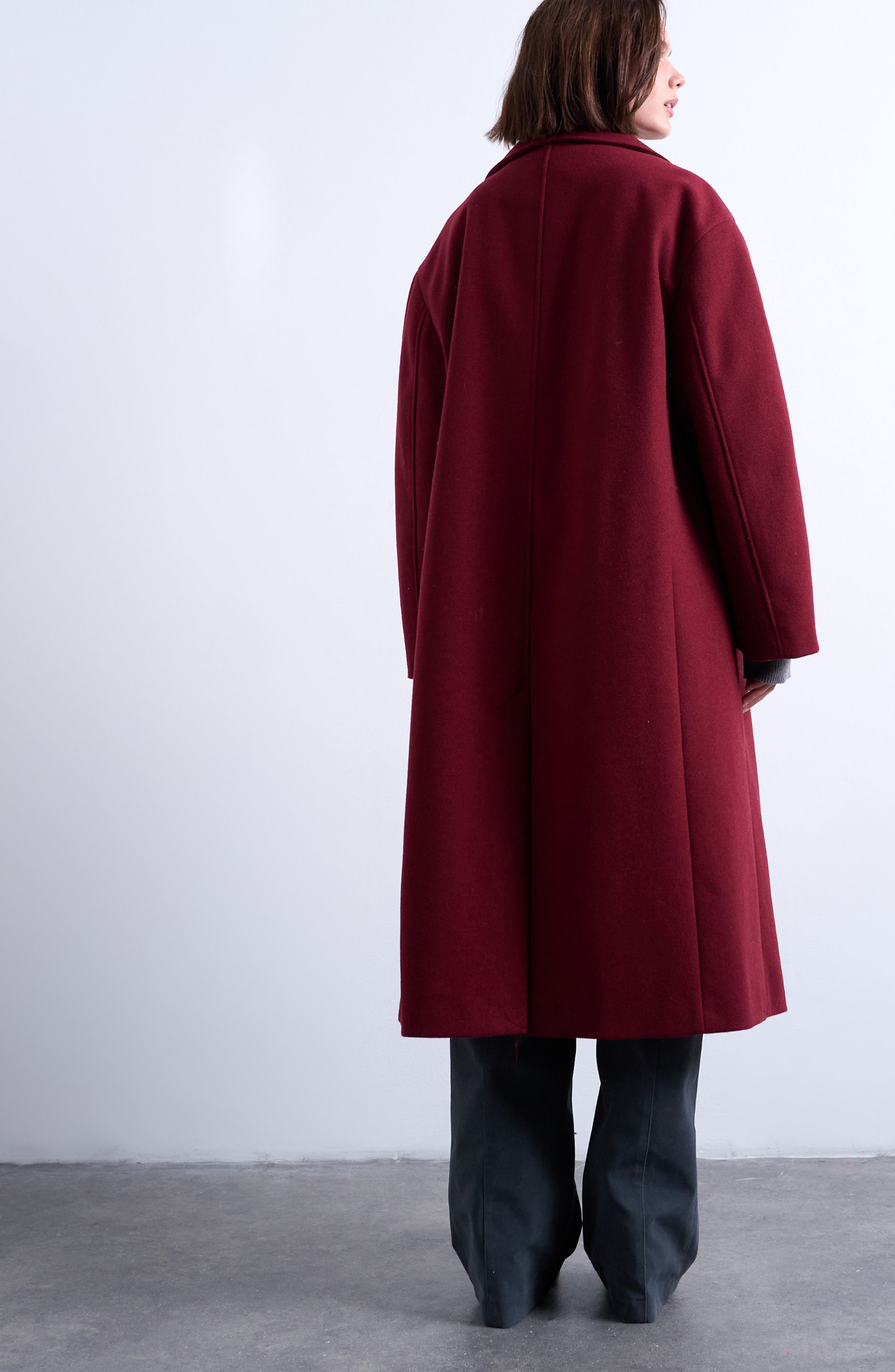 Double Breasted Longline Coat - image 2
