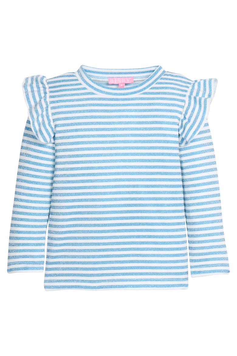 Kids' Sparkle Sadie Top, Alternate, color, Icicle Stripe