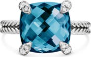 David Yurman Châtelaine Ring with Semiprecious Stone & Diamonds