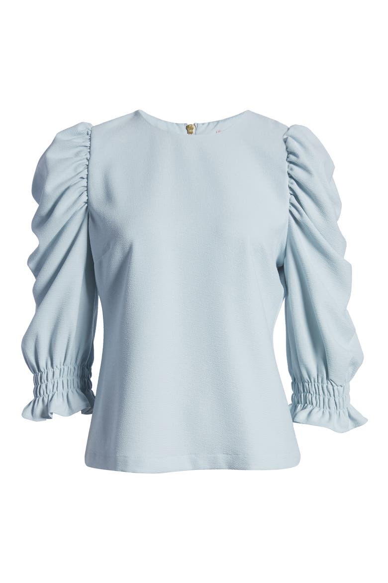 Puff Sleeve Top, Alternate, color, BLUE AIR