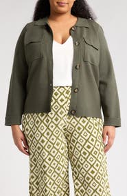 T Tahari Crop Sweater Jacket