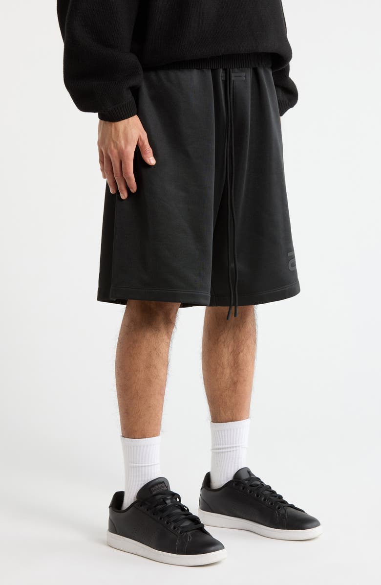 Fear of God Essentials Relaxed Sweat Shorts, Alternate, color, Vintage Black