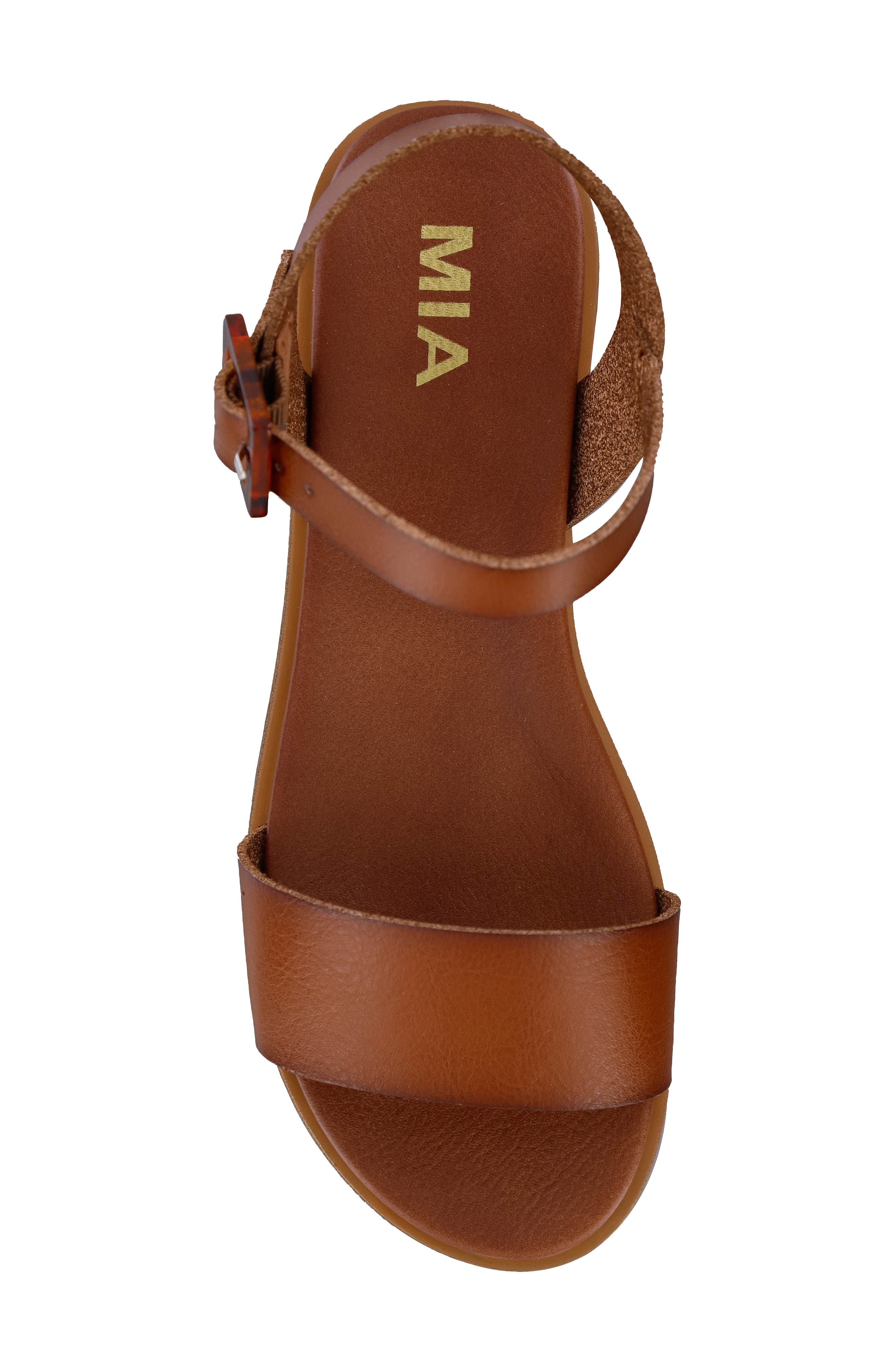 Peyton Ankle Strap Sandal, Alternate, color, COGNAC