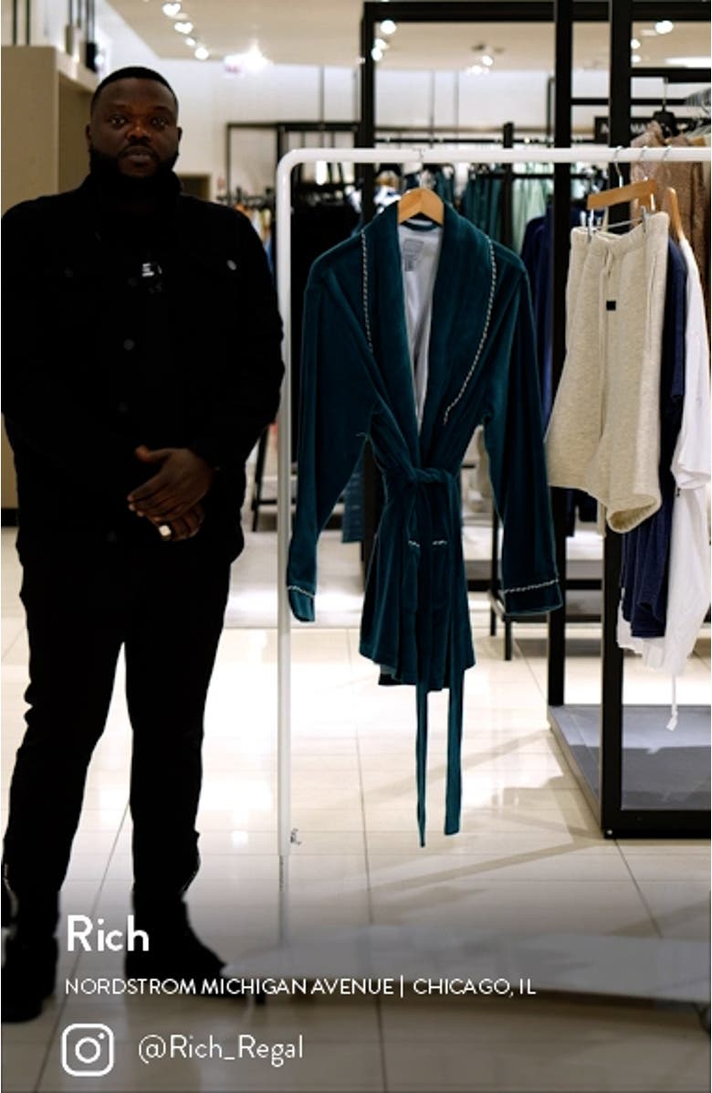 Refinery Velour Smoking Jacket, sales video thumbnail