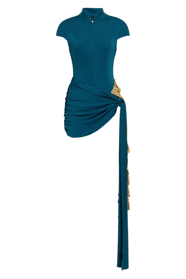 Andy Bodysuit Minidress, Alternate, color, TEAL