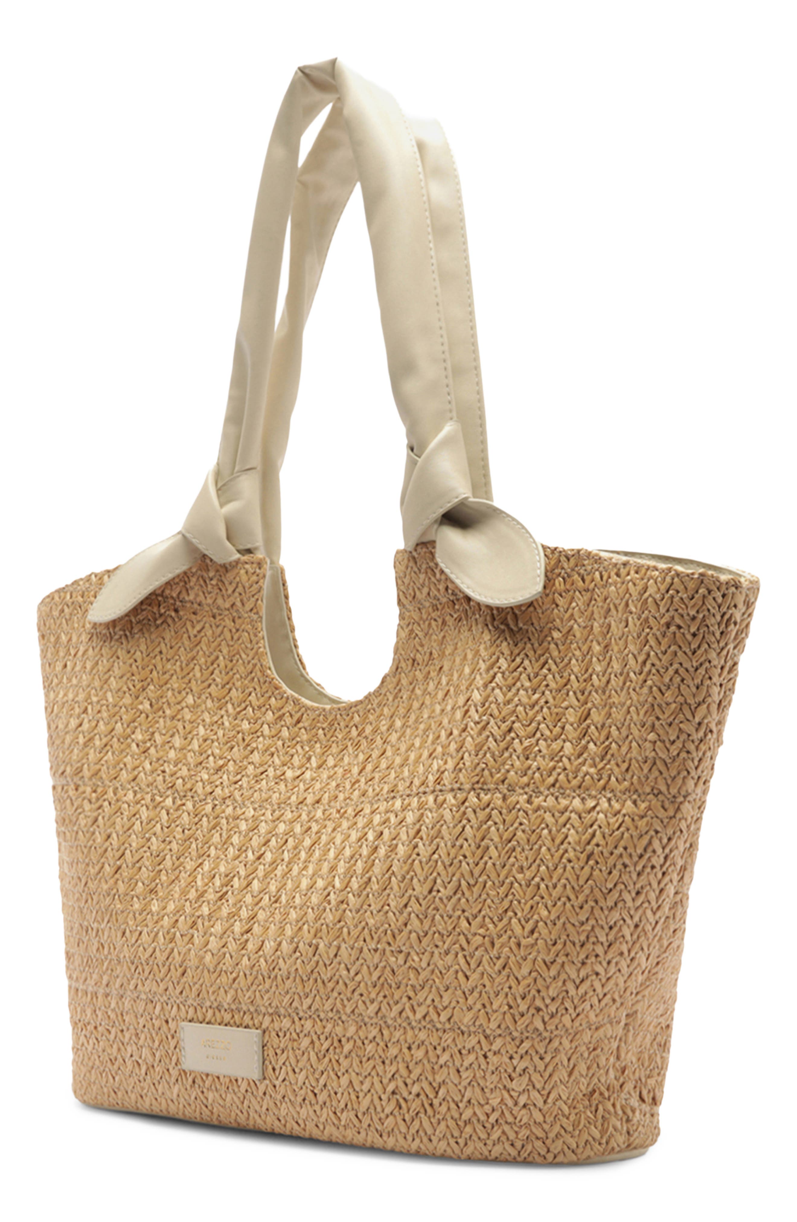 Arezzo Large Carmela Shopper Bag, Alternate, color, Natural/ Panacota