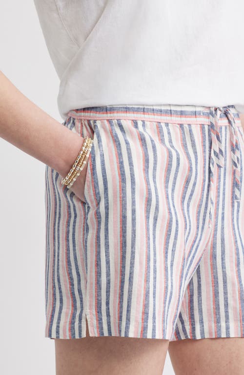 Caslonr Caslon(r) Easy Stripe Linen Blend Shorts