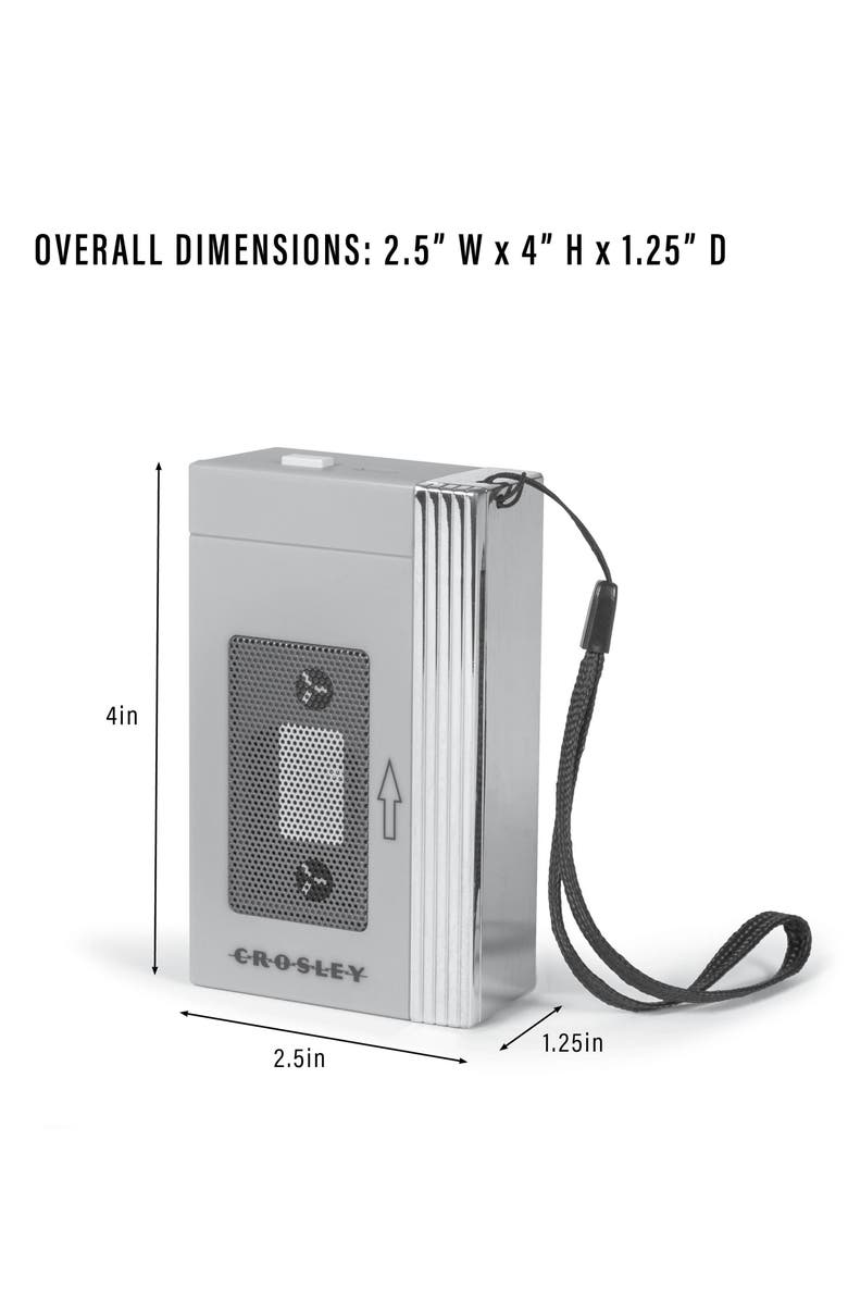 Crosley Radio Mini Retro '80s Inspired Portable Bluetooth<sup>®</sup> Speaker, Alternate, color, Mint