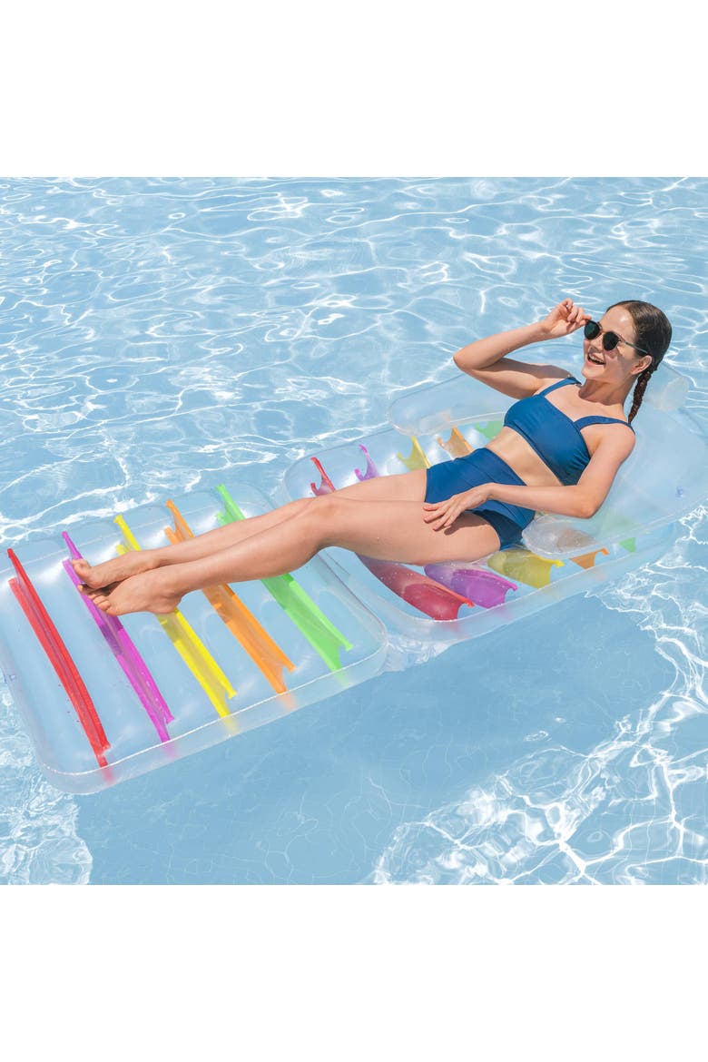 High Fashion Folding Lounge Chair, Alternate, color, Multicolored