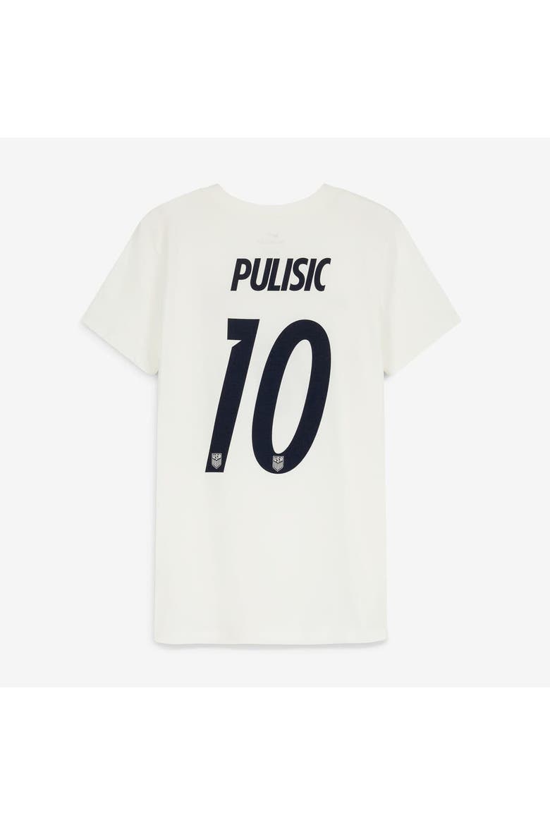 Women's Nike Christian Pulisic Cream USMNT Home Name & Number T-Shirt, Alternate, color, Cream