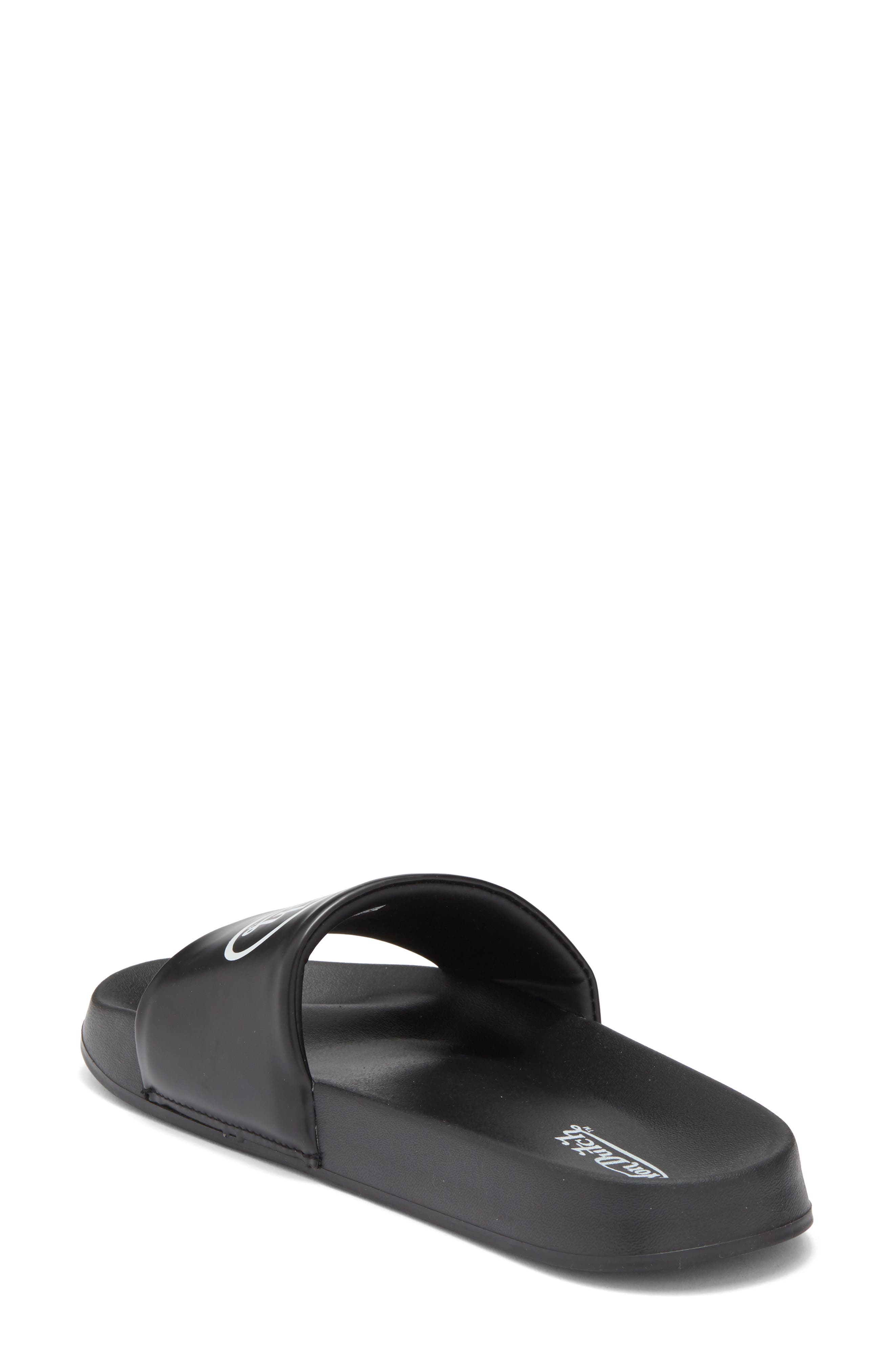 Von Dutch Icon Slide Sandal, Alternate, color, Black/ White