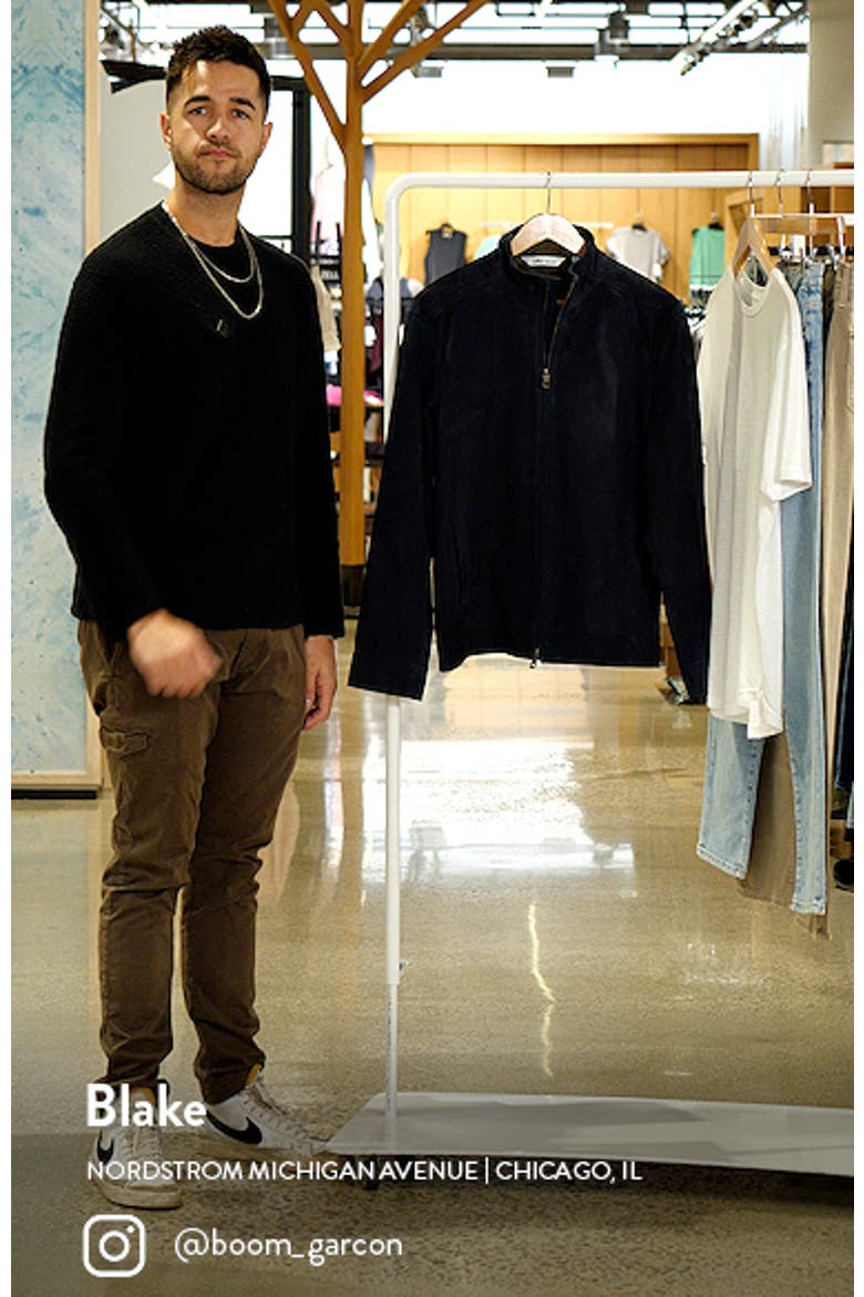Men's Nubuck Leather Bomber Jacket video