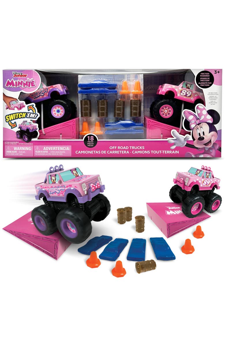 Disney Junior Minnie 18 Pc Offroad Monster Truck Playset, Alternate, color, Multicolored