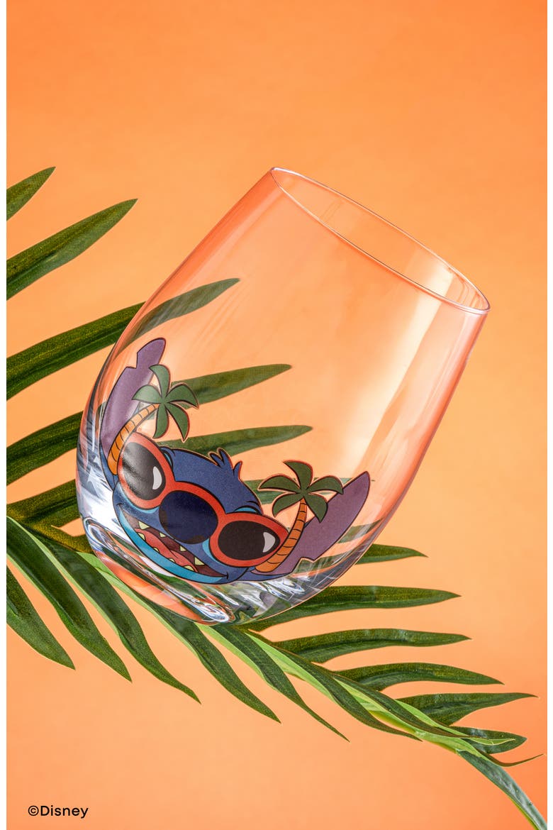 Disney Stitch Silly Sips Set of 4 Stemless Glasses, Alternate, color, MULTI
