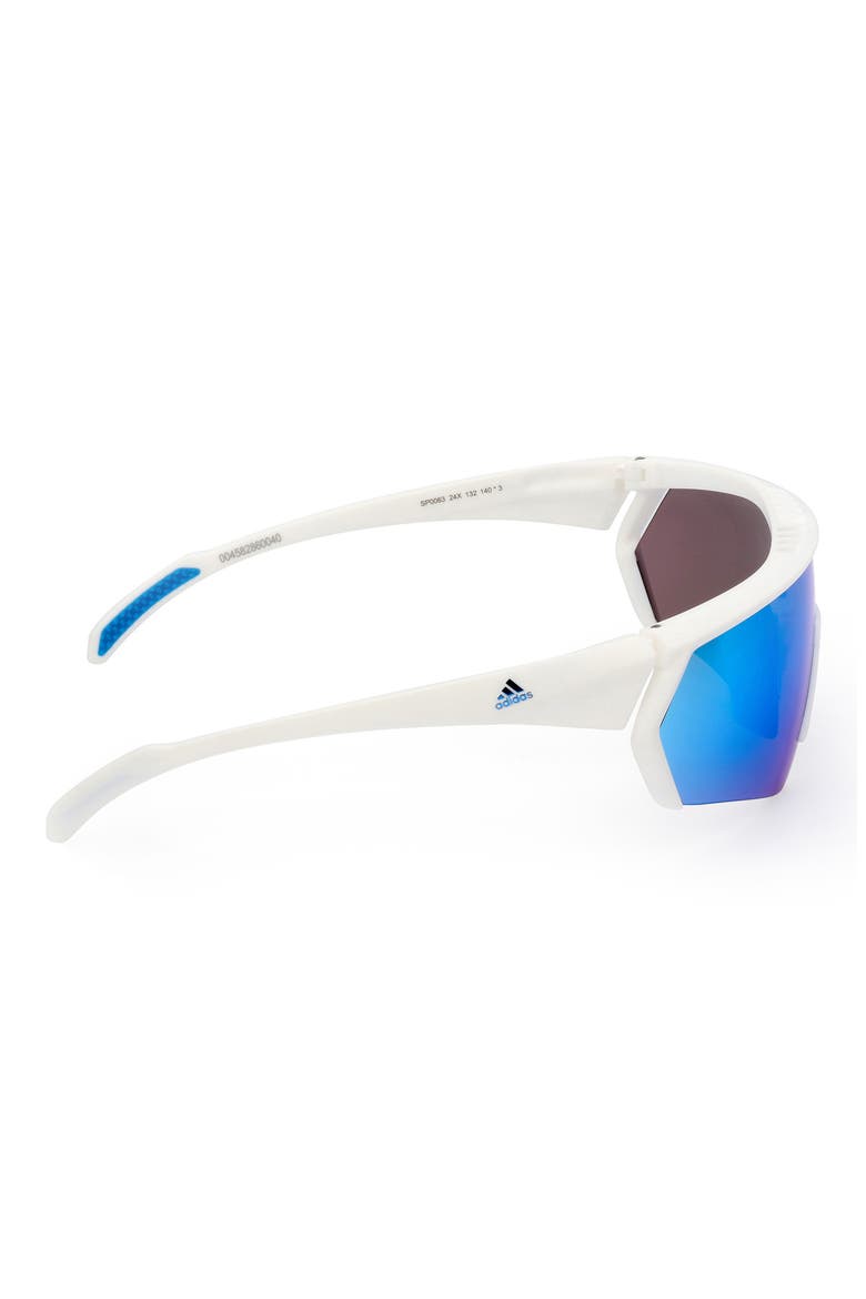00mm Shield Sunglasses, Alternate, color, WHITE/ OTHER / BLUE MIRROR