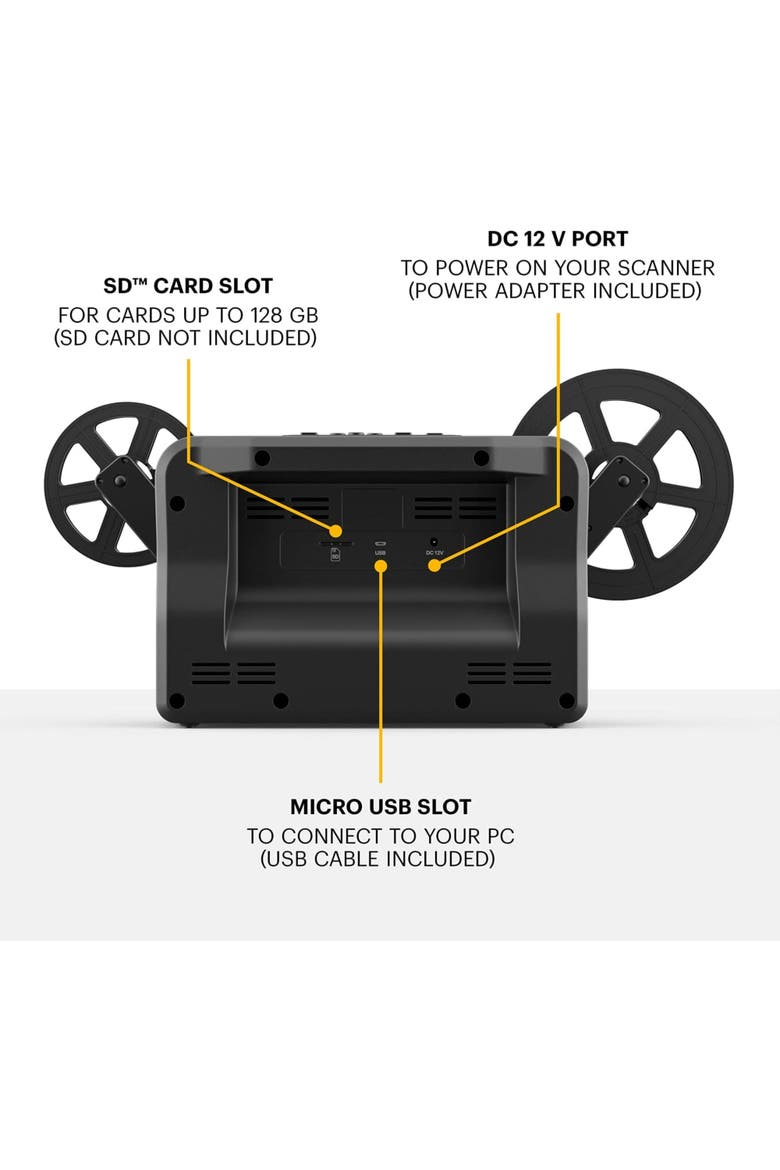 REELS Portable Film Scanner, Alternate, color, Black