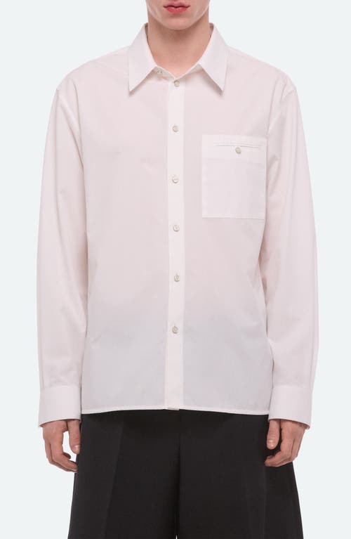 Helmut Lang Relaxed Solid Cotton Button-up Shirt In Multi