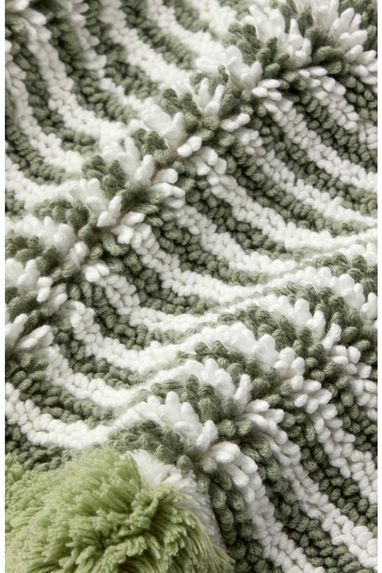 Portobello Stripe Coastal Inspired Bath Rugs, Alternate, color, Sage