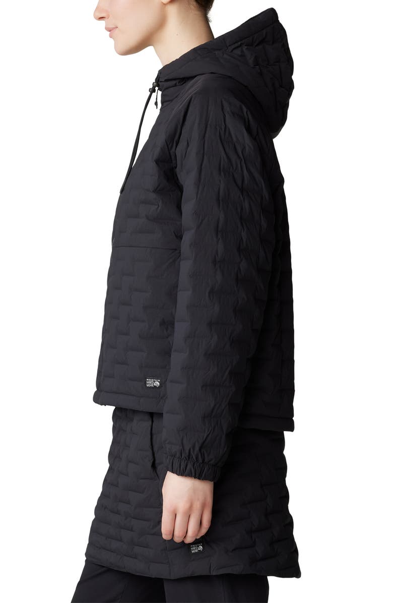 Mountain Hardwear Stretchdown Lightweight Zip Hoodie, Alternate, color, Black