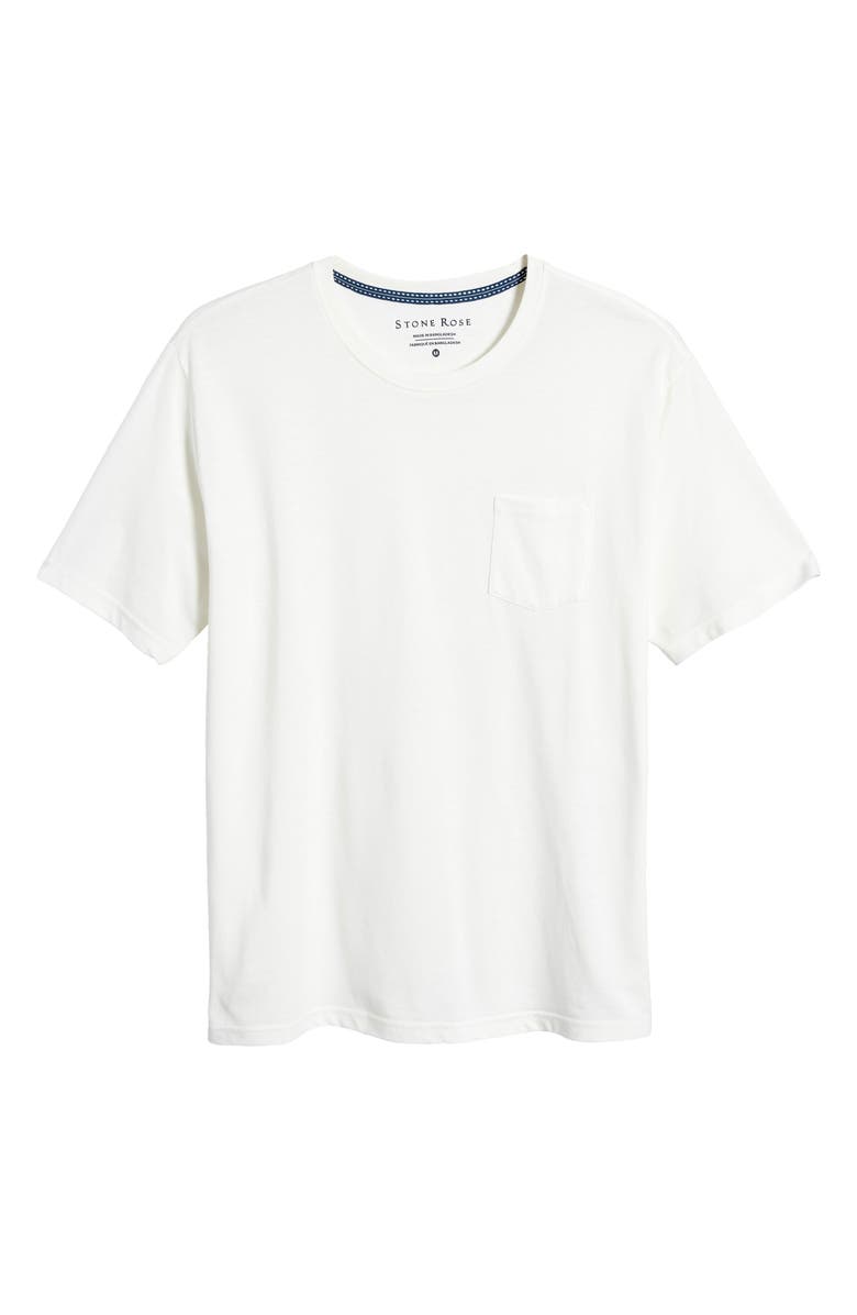 Stone Rose Acid Wash Pocket T-Shirt, Alternate, color, 