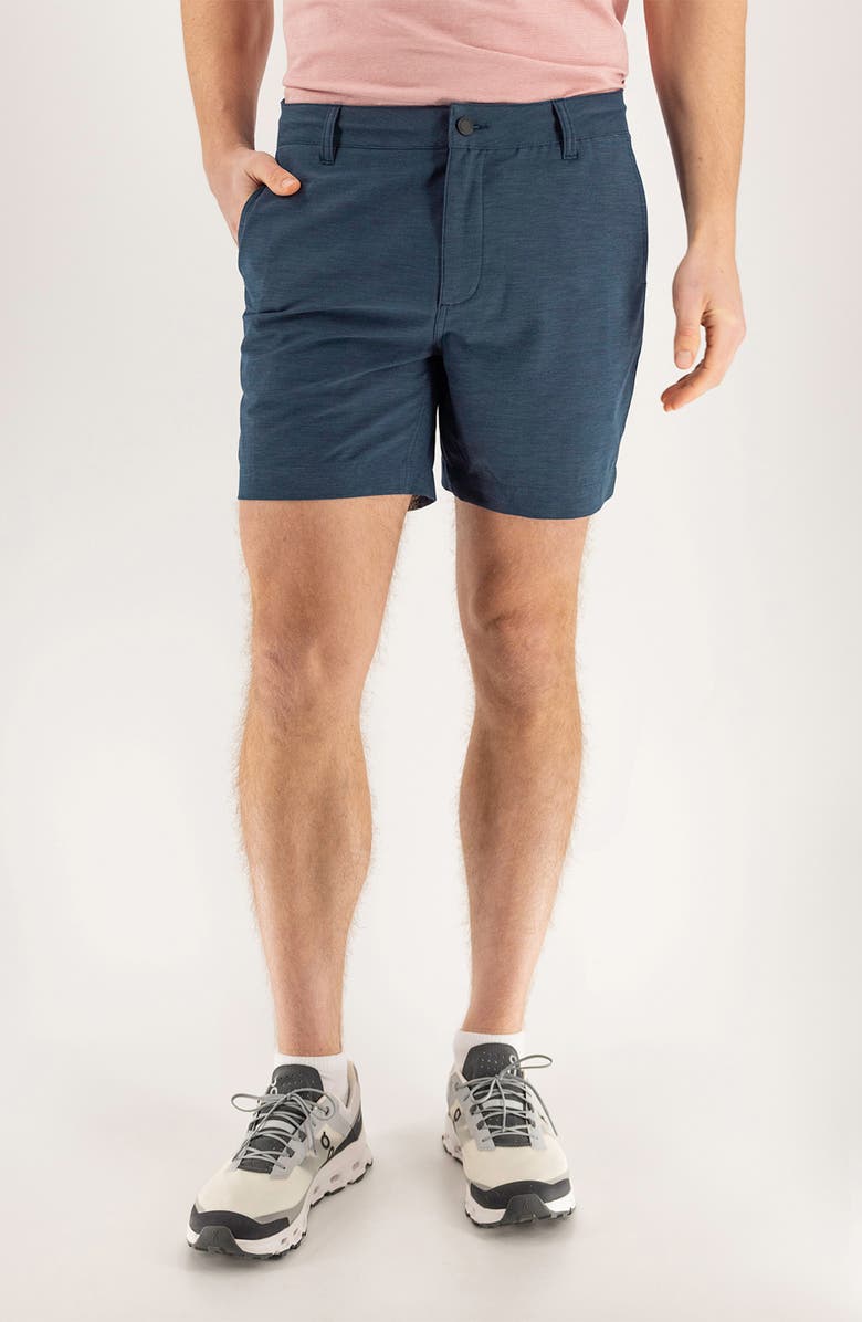 Devil-Dog Dungarees 6-Inch Hybrid Chino Shorts, Main, color, Navy Blazer