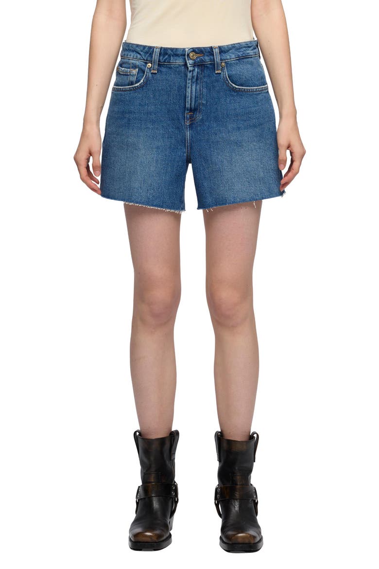 Monroe Long Denim Shorts, Main, color, EXPLORER