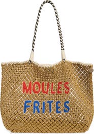 Clare V. Lété Moules Frites Cotton Crochet Tote