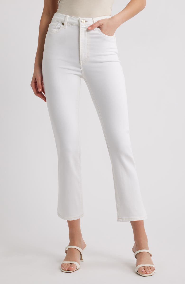 FRAME The Pencil Crop High Waist Ankle Slim Straight Leg Jeans, Main, color, Au Natural Clean