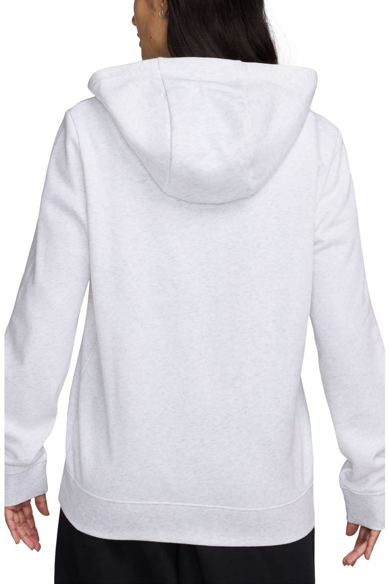 Sportswear Club Fleece Hoodie, Alternate, color, 051 BIRCH HEATHER/BLACK