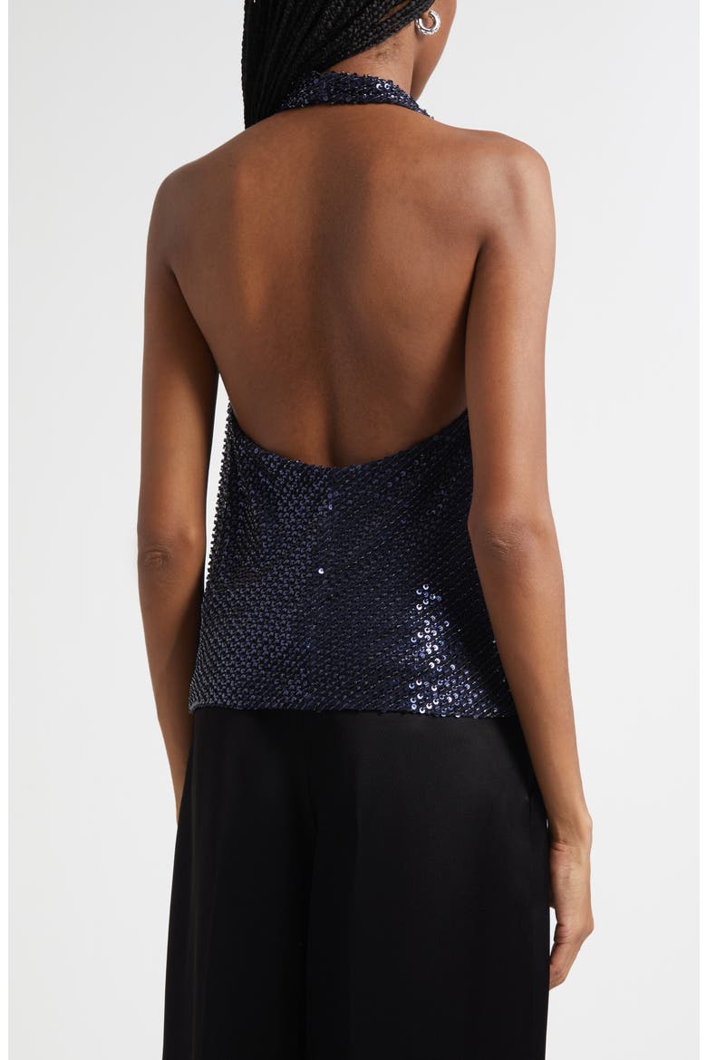 Alice Sequin Halter Top, Alternate, color, NAVY BEADED MESH