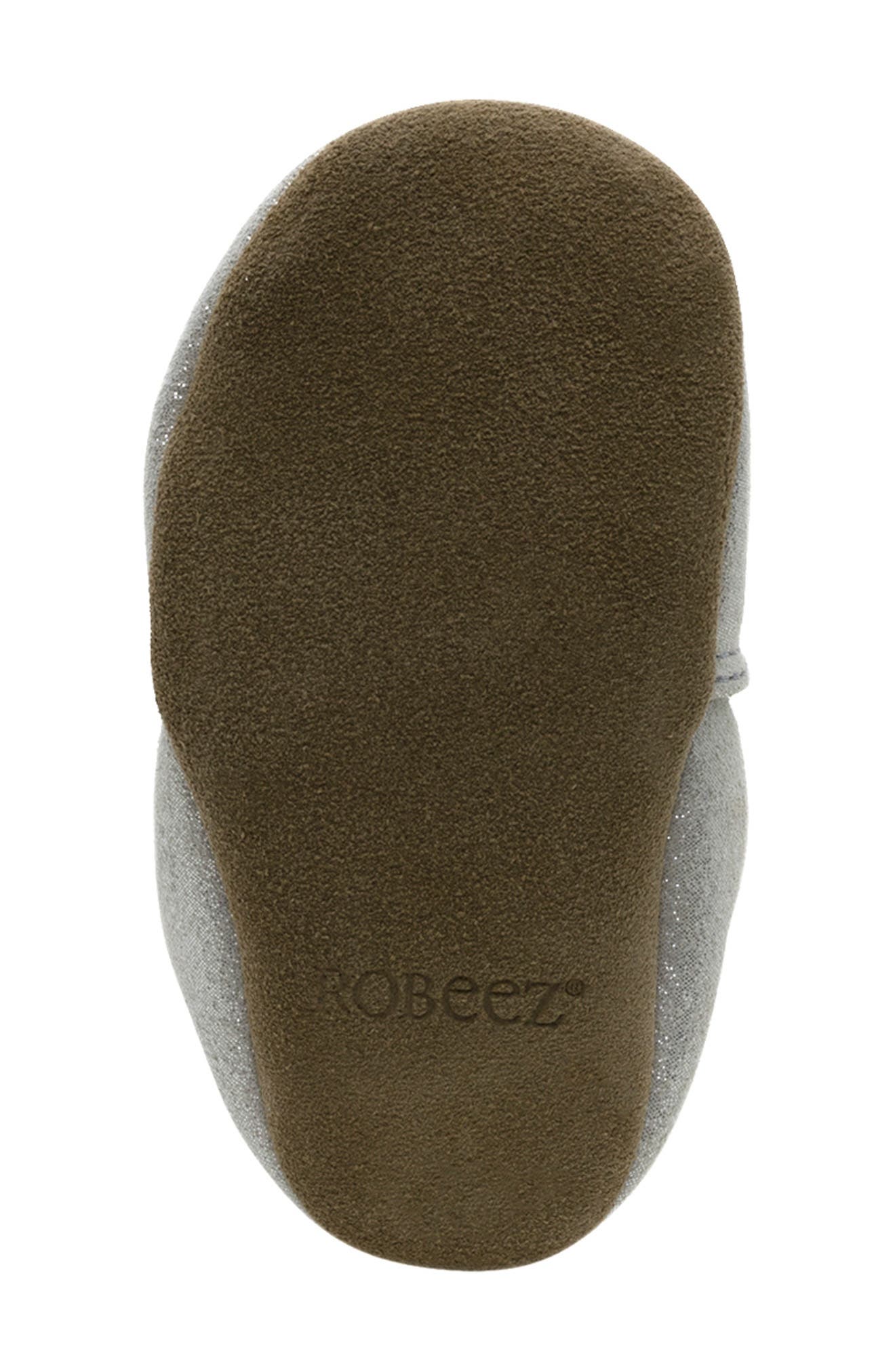 Robeez<sup>®</sup> Shimmer Crib Shoe, Alternate, color, Silver