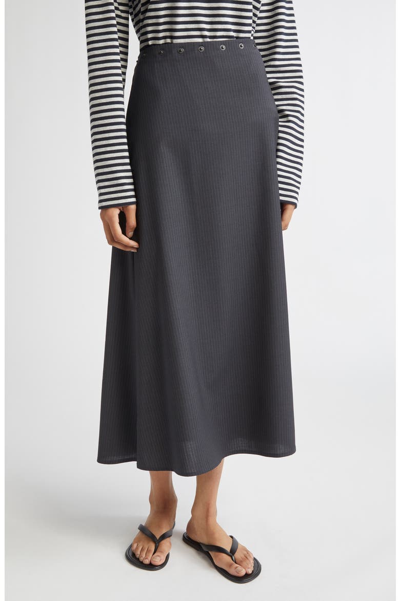 Boni A-Line Midi Skirt, Main, color, DARK GREY