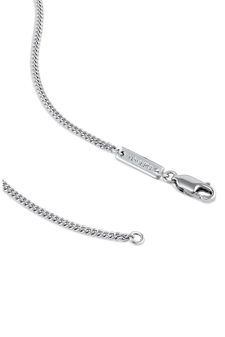 Men's Anchor Pendant Necklace, Alternate, color, SILVER