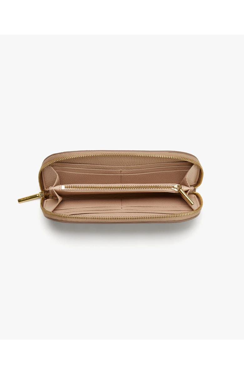 Cuyana Curved Zip Wallet, Alternate, color, Cappuccino