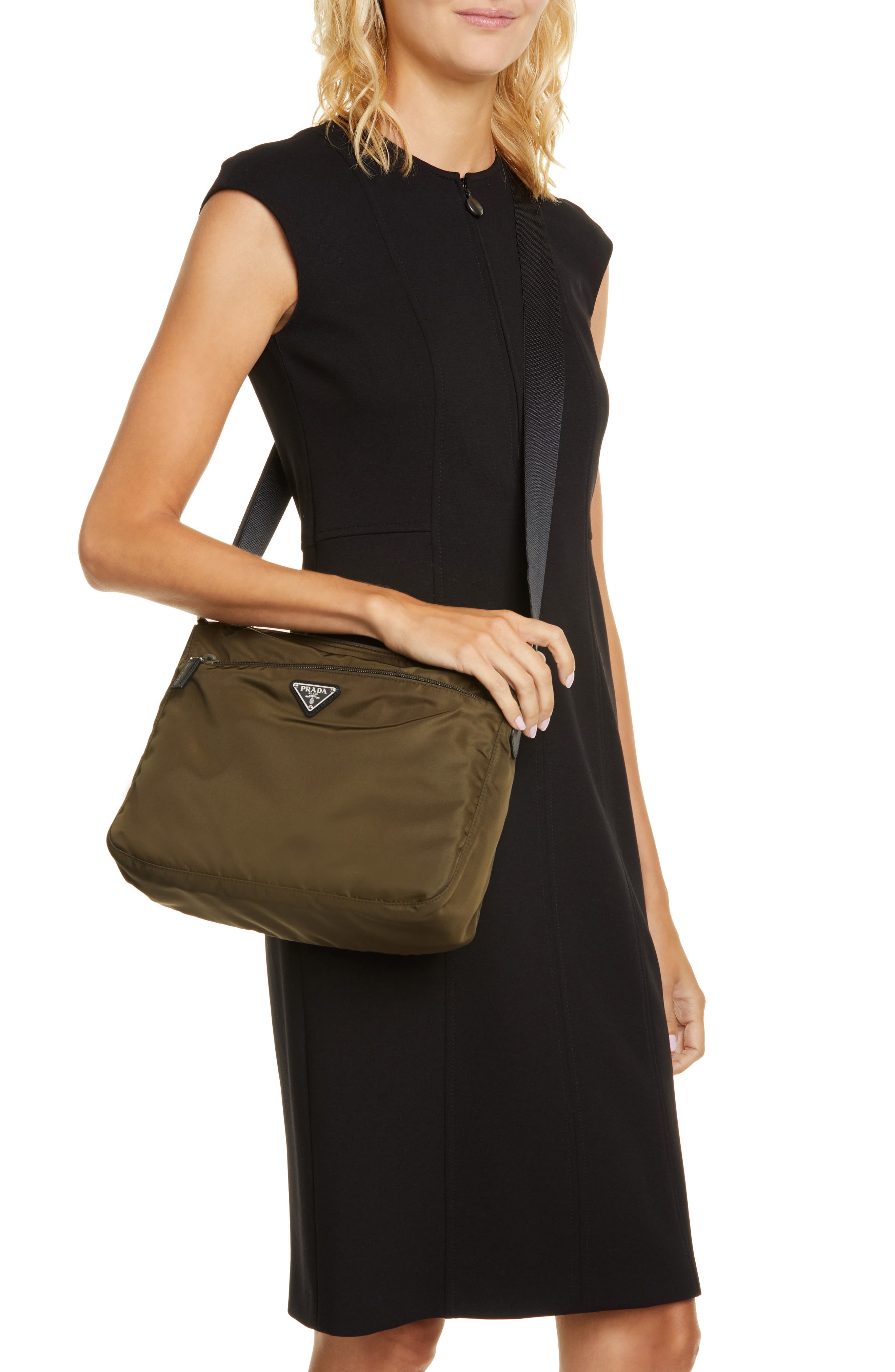 Large Nylon Crossbody Bag, Alternate, color, MIMETICO