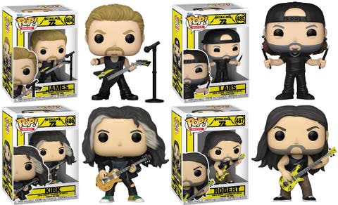 Metallica (72 Seasons) Funko Pop! Rocks Complete Set (4)