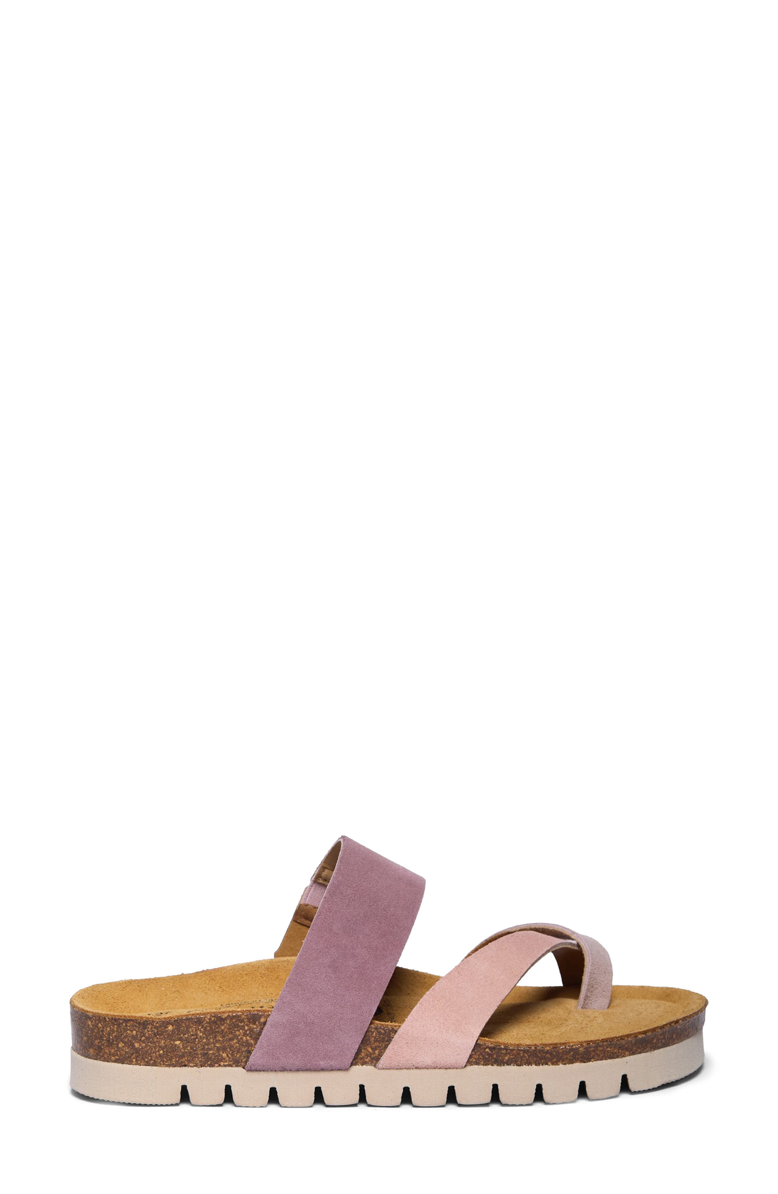 Blair Slide Sandal, Alternate, color, MULTI PINK MICRO SUEDE