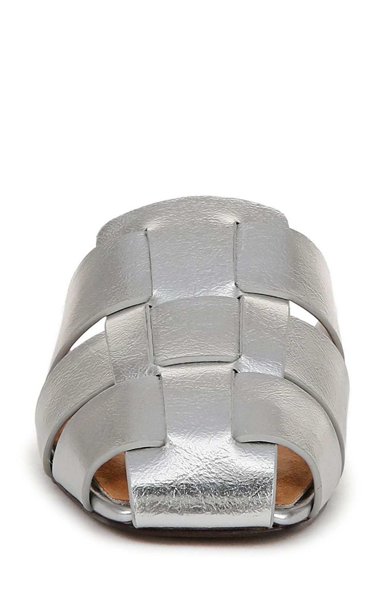 Franco Sarto Tavana Fisherman Sandal, Alternate, color, Silver