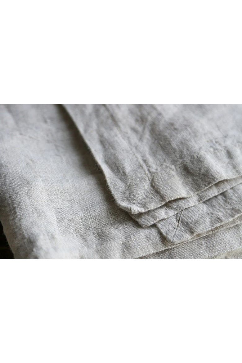 Natural Linen Tablecloth, Alternate, color, Earth tones