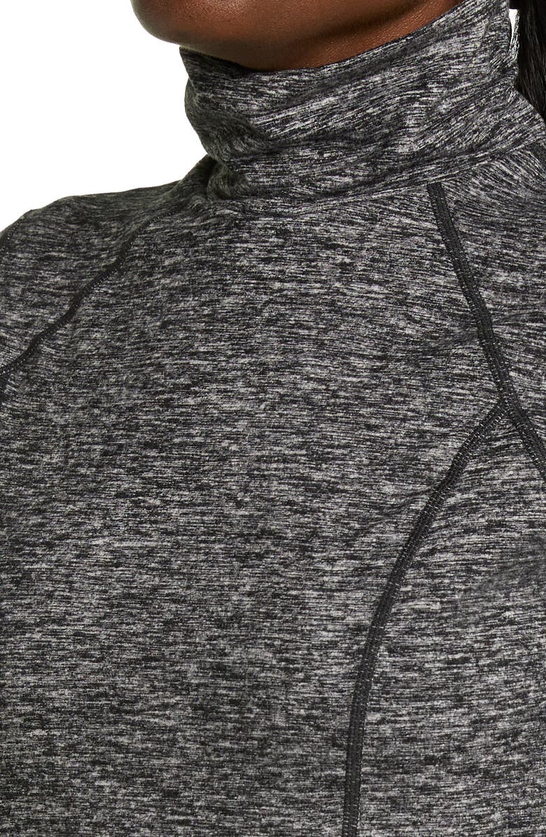 Zella Cozy Space Dye Tech Turtleneck Training Top, Alternate, color,