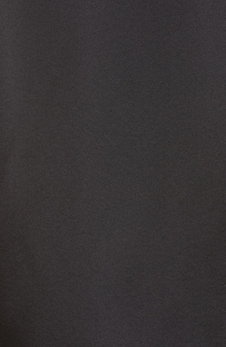 Vince Slim Fit Band Collar Silk Blouse, Alternate, color, 