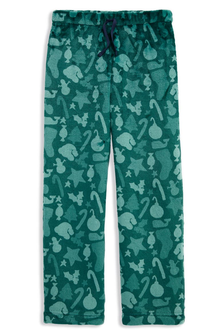 Kids' Print Fleece Sleep Pants, Main, color, CHRISTMAS ICONS