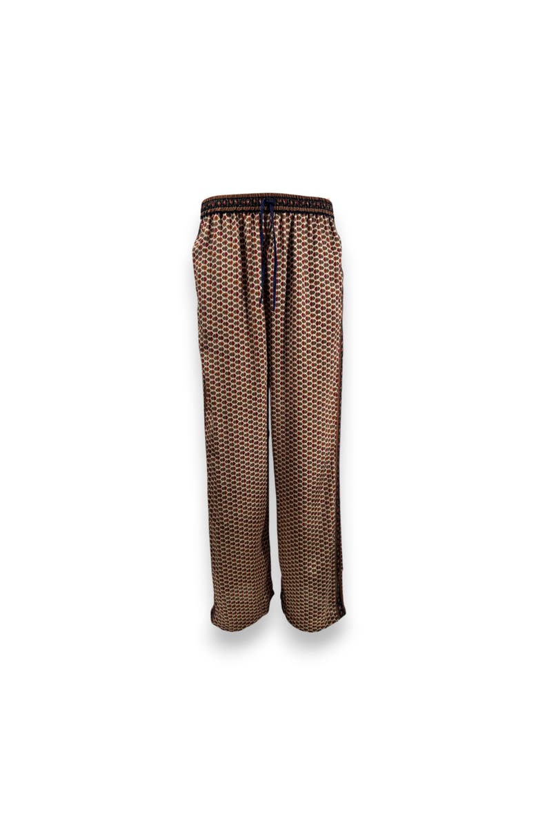 Monzlapur Embossed Botanical Crepe Pant, Main, color, Copper