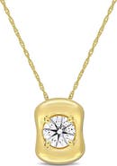 Julianna B. Lab-Grown Diamond Solitaire Puffed Necklace 14k