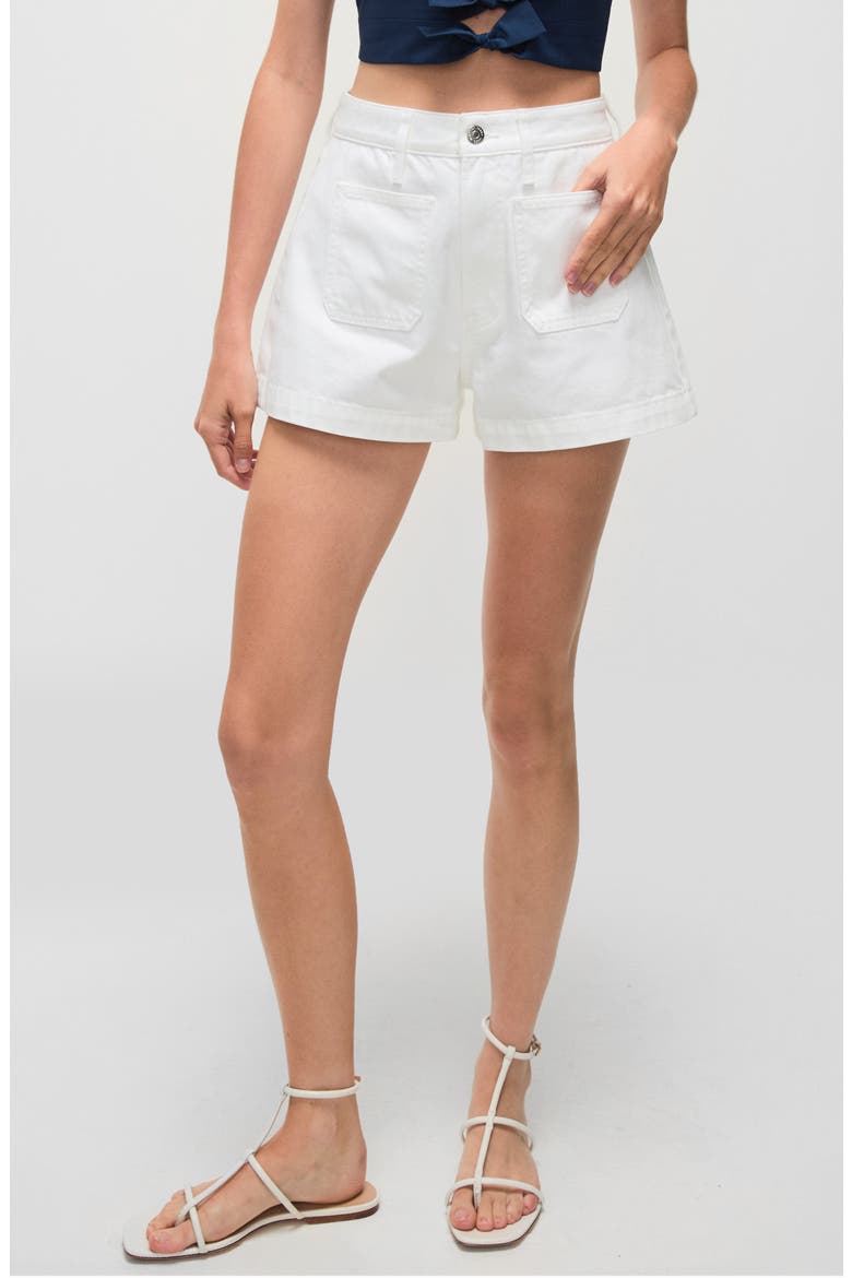Timmi Cotton Shorts, Main, color, WHITE