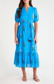 SUGARLIPS Lizeth Placed Floral Cotton Shirdress