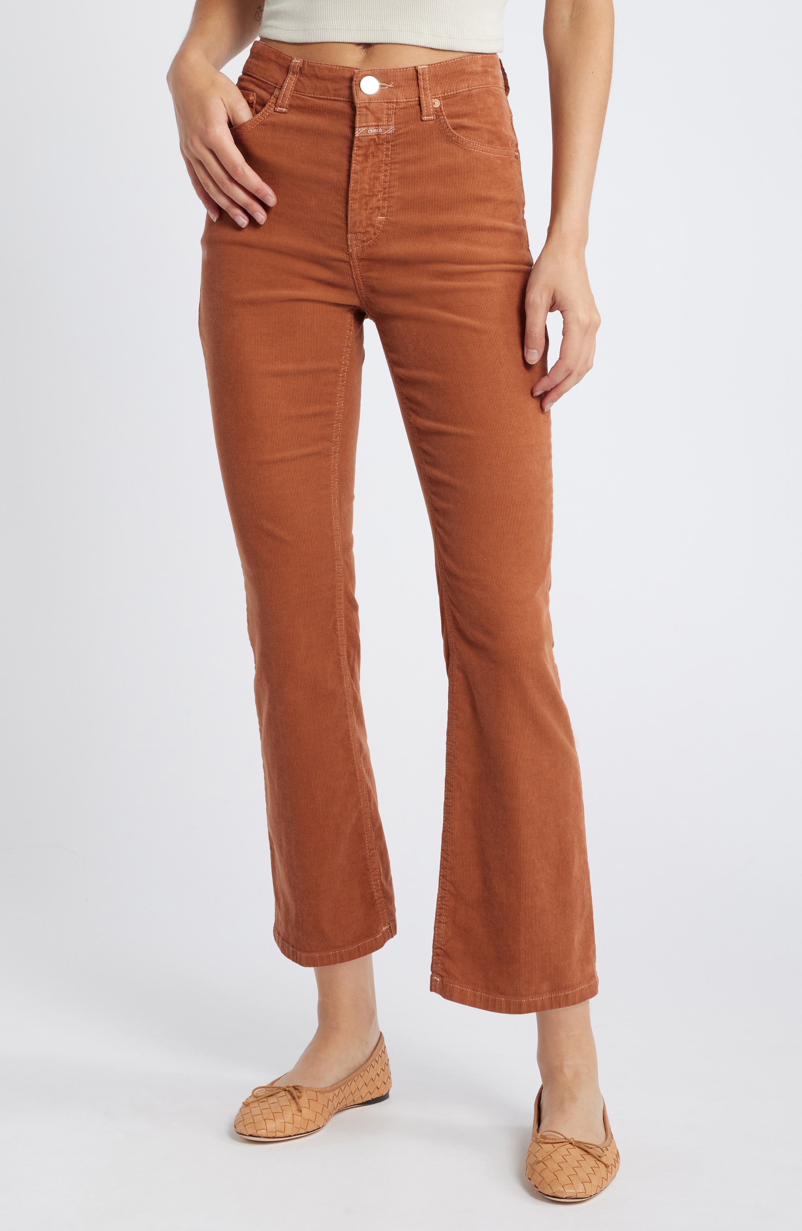 Closed Hi-Sun High Waist Ankle Flare Corduroy Pants