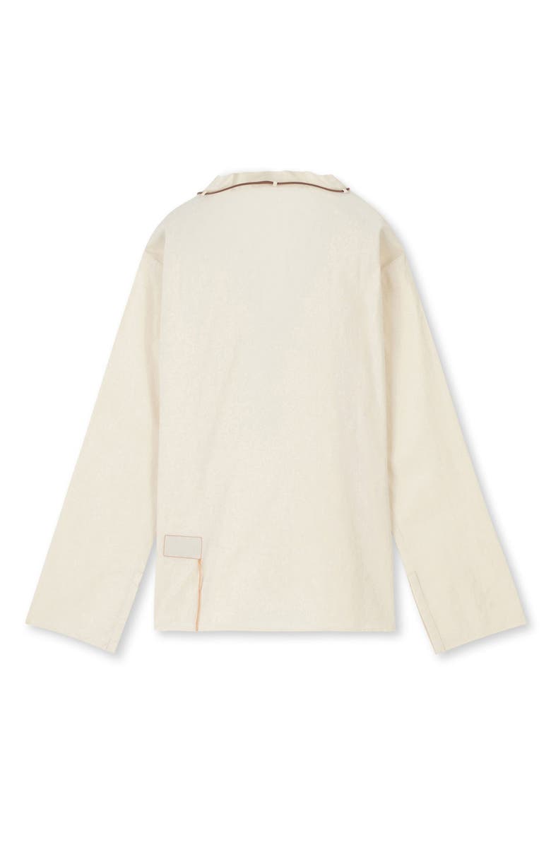 Fortela Gisele Cotton Canvas Blouse, Alternate, color, Ecru